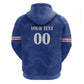 Custom Cape Verde Football Zip Hoodie Tubaroes Azuis Make History - African Pride
