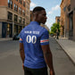 Custom Cape Verde Football Zipper Polo Shirt Tubaroes Azuis Make History