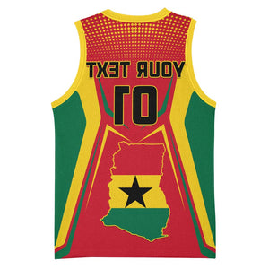 Support the Black Stars - Ghana Football Basketball Jersey - African Pride