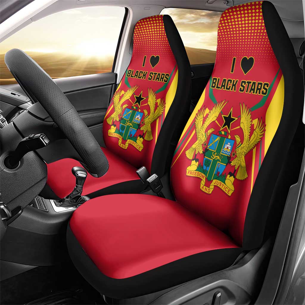 Support the Black Stars - Ghana Football Car Seat Cover