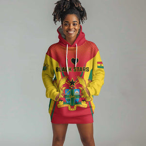 Support the Black Stars - Ghana Football Hoodie Dress