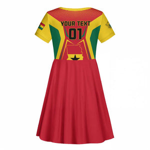 Support the Black Stars - Ghana Football Kid Short Sleeve Dress