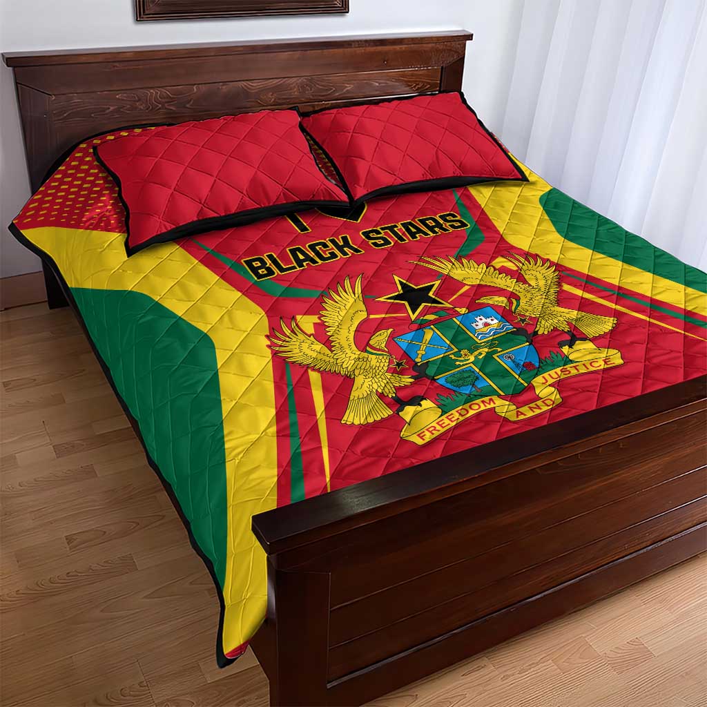 Support the Black Stars - Ghana Football Quilt Bed Set