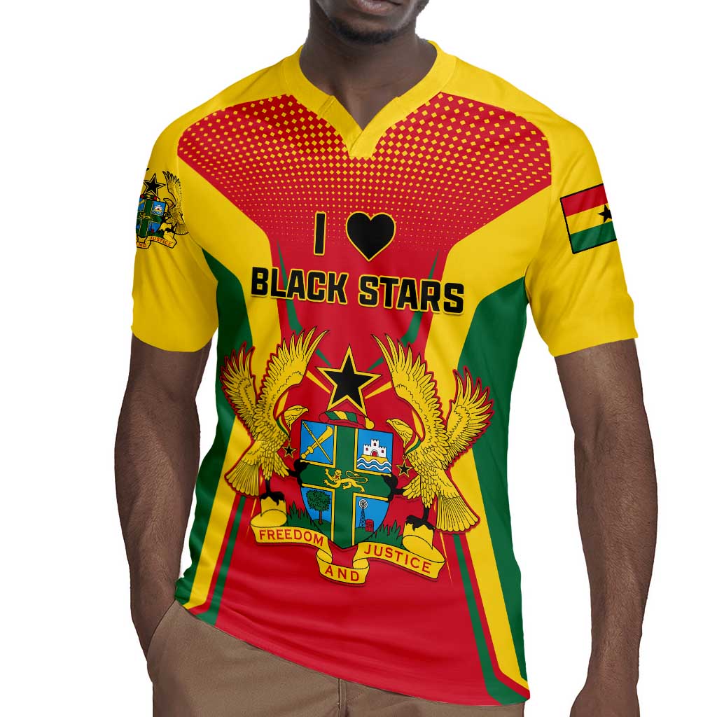 Support the Black Stars - Ghana Football Rugby Jersey