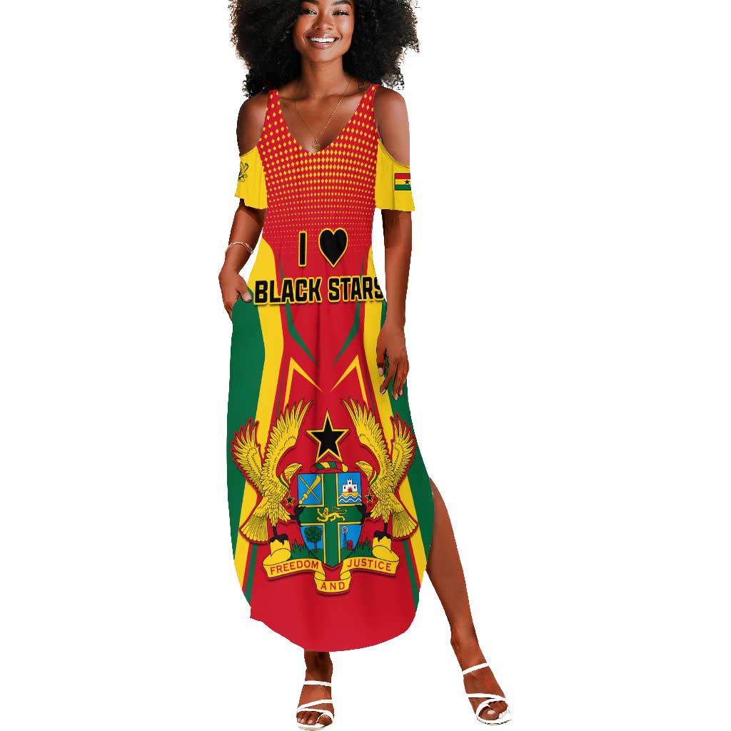Support the Black Stars - Ghana Football Summer Maxi Dress