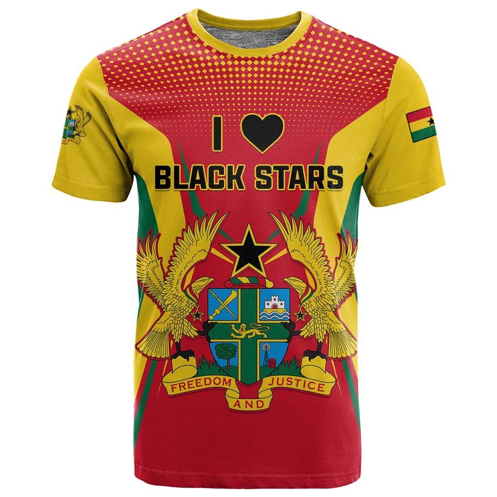Support the Black Stars - Ghana Football T shirt