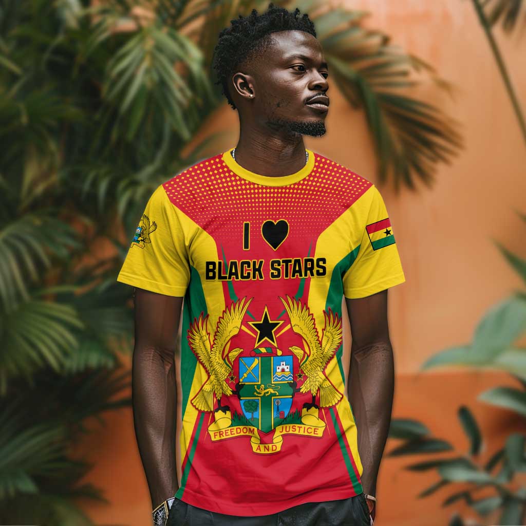Support the Black Stars - Ghana Football T shirt