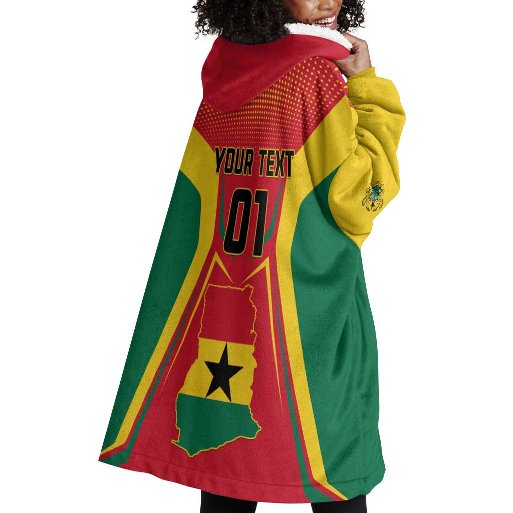 Support the Black Stars - Ghana Football Wearable Blanket Hoodie