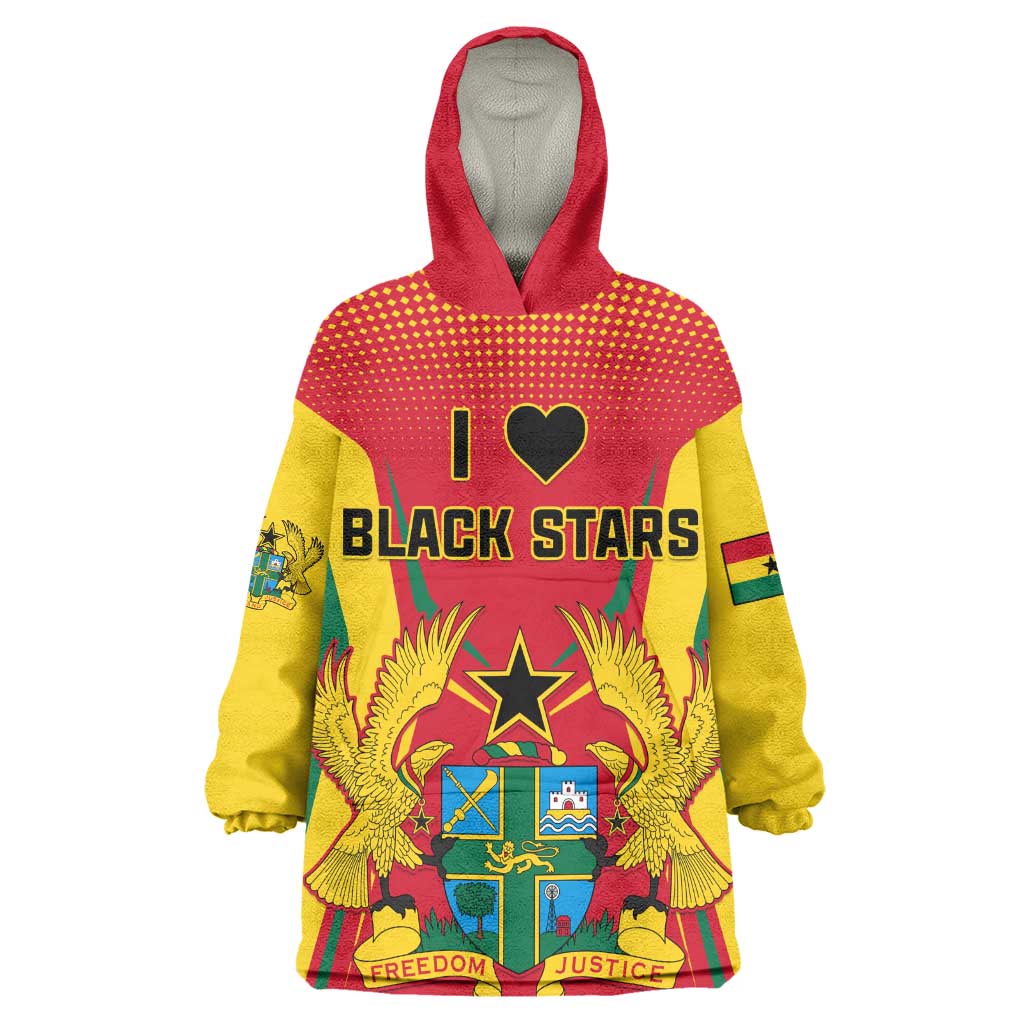 Support the Black Stars - Ghana Football Wearable Blanket Hoodie