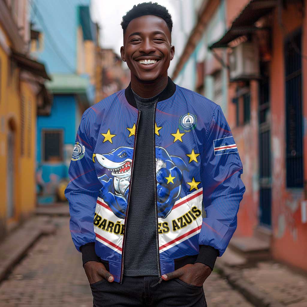 Support the Tubaroes Azuis - Cape Verde Football Bomber Jacket