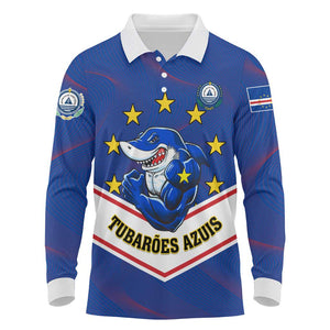 Support the Tubaroes Azuis - Cape Verde Football Long Sleeve Polo Shirt