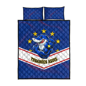Support the Tubaroes Azuis - Cape Verde Football Quilt Bed Set