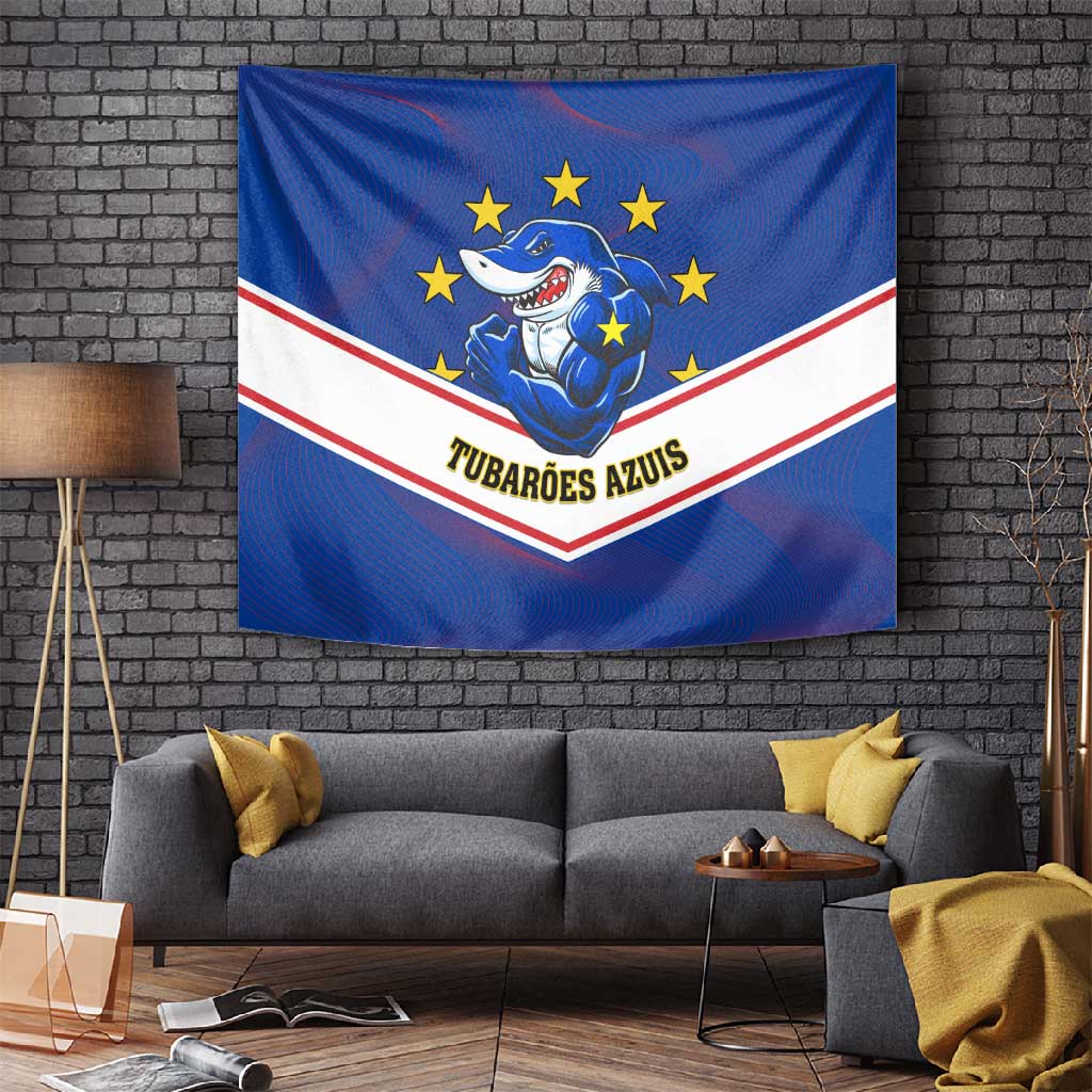 Support the Tubaroes Azuis - Cape Verde Football Tapestry