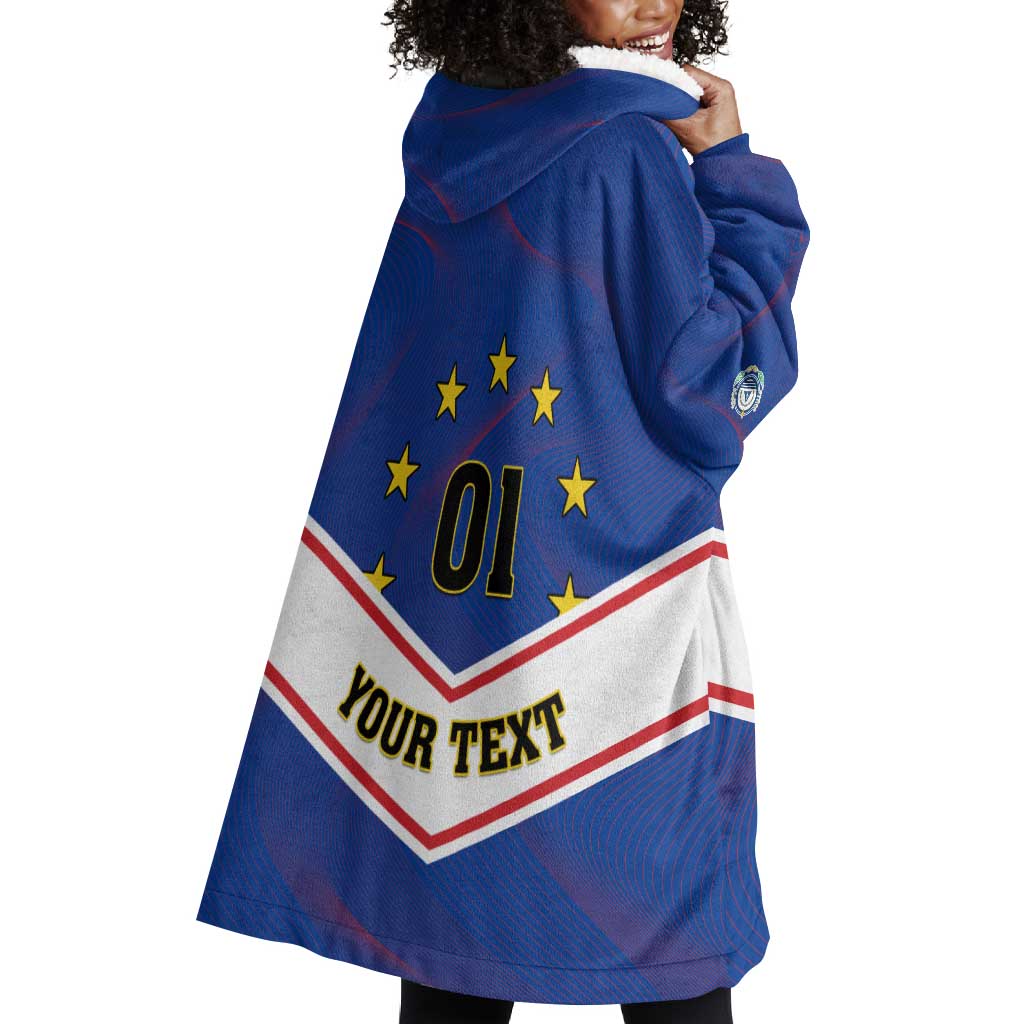Support the Tubaroes Azuis - Cape Verde Football Wearable Blanket Hoodie