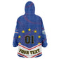 Support the Tubaroes Azuis - Cape Verde Football Wearable Blanket Hoodie