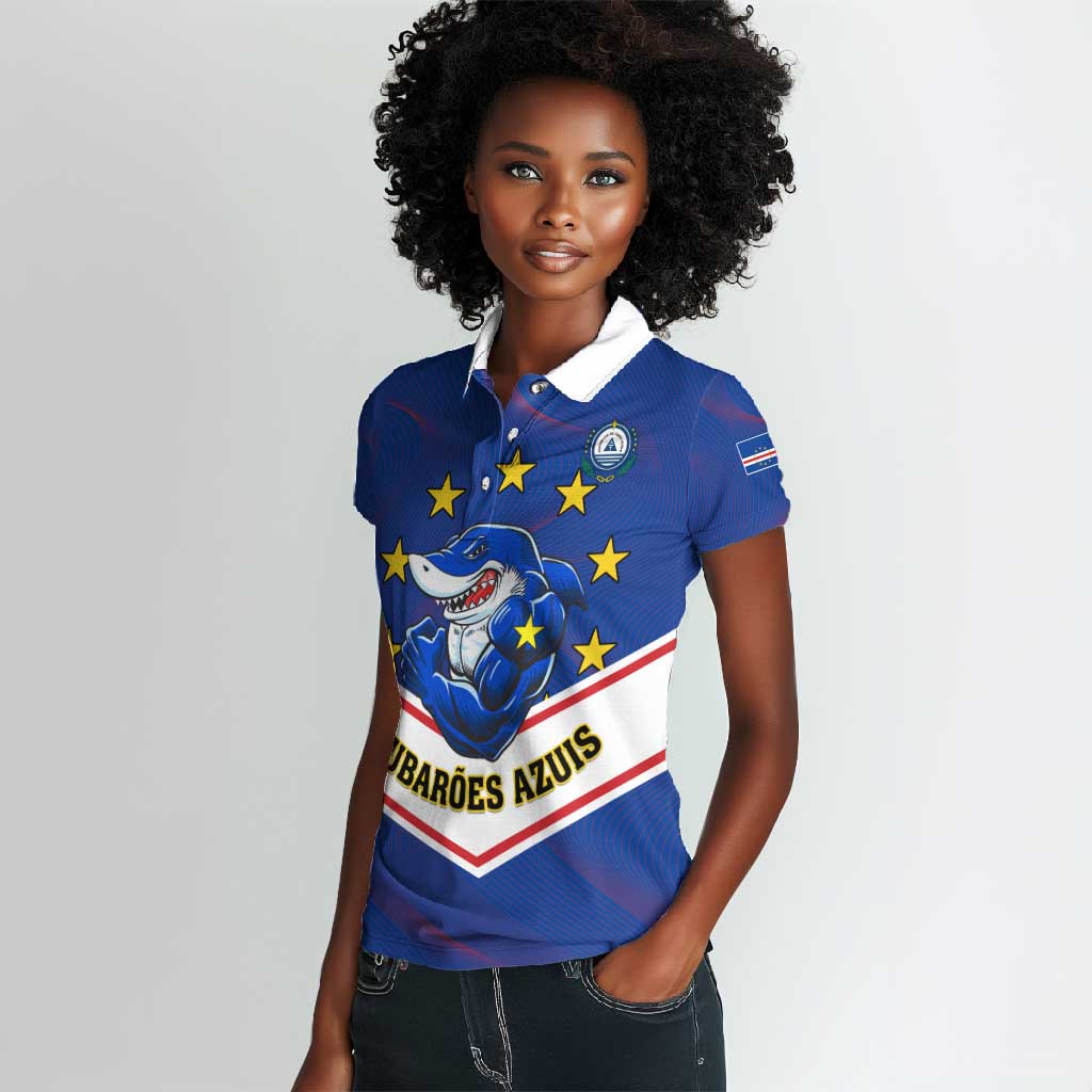 Support the Tubaroes Azuis - Cape Verde Football Women Polo Shirt