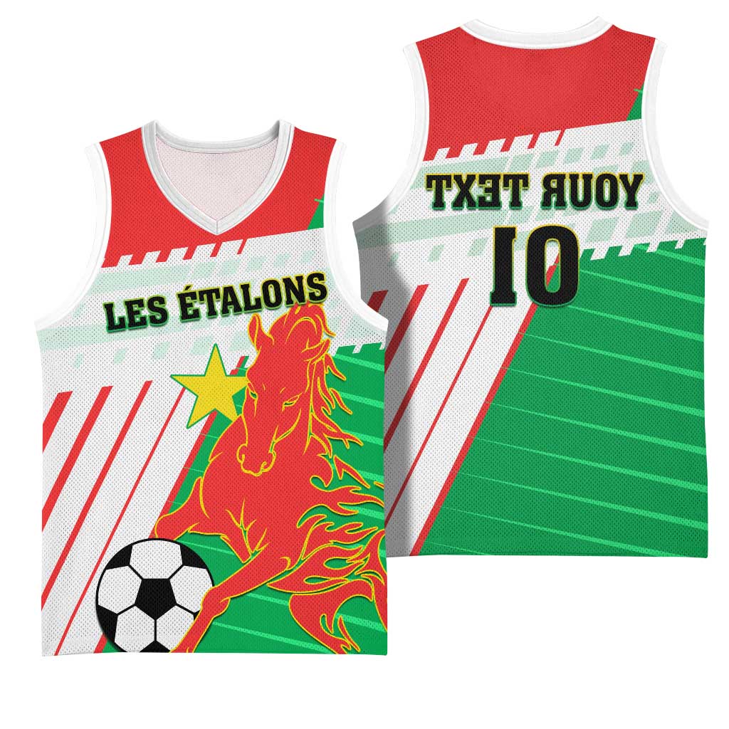 Support Les Etalons - Burkina Faso Football Basketball Jersey - African Pride