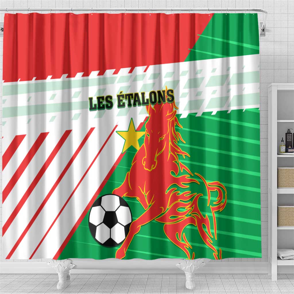 Support Les Etalons - Burkina Faso Football Shower Curtain