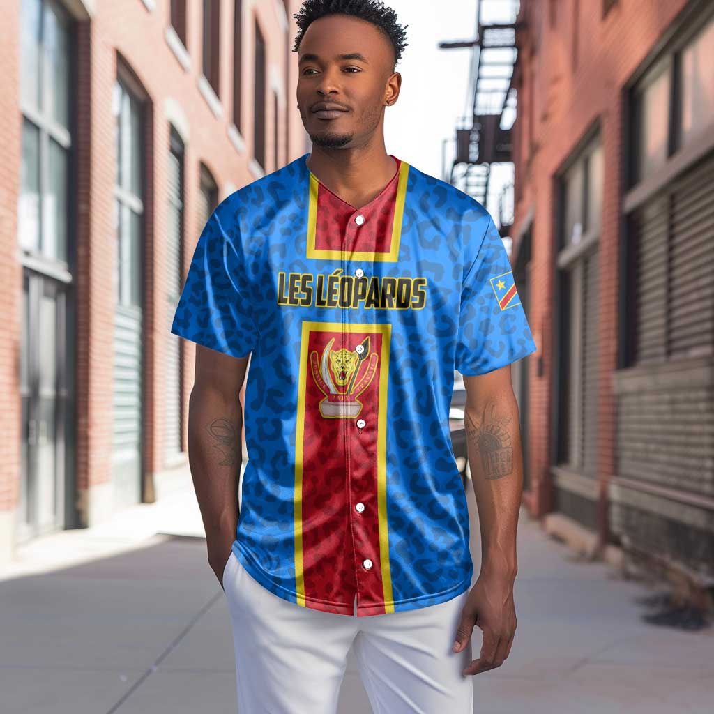 Support Les Leopards - DR Congo Football Baseball Jersey