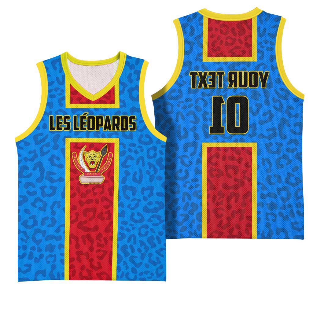 Support Les Leopards - DR Congo Football Basketball Jersey - African Pride