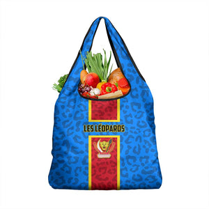 Support Les Leopards - DR Congo Football Grocery Bag