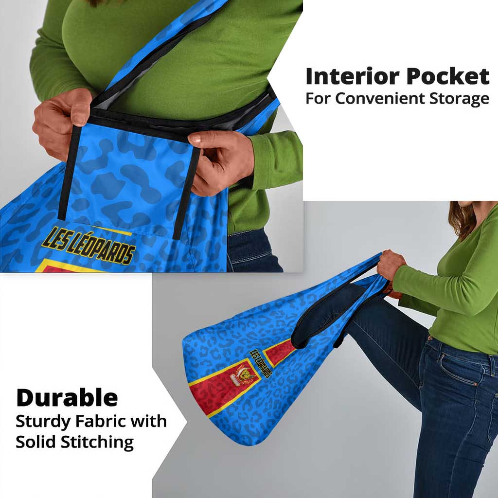 Support Les Leopards - DR Congo Football Grocery Bag