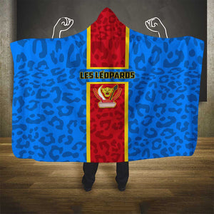 Support Les Leopards - DR Congo Football Hooded Blanket