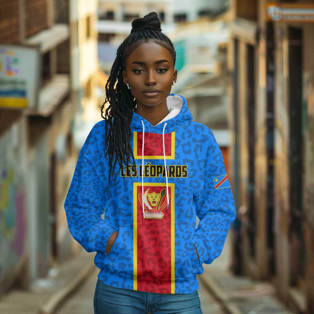 Support Les Leopards - DR Congo Football Hoodie