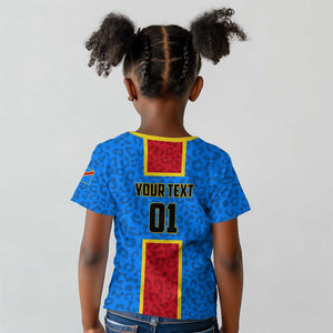 Support Les Leopards - DR Congo Football Kid T shirt