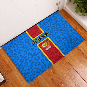 Support Les Leopards - DR Congo Football Rubber Doormat