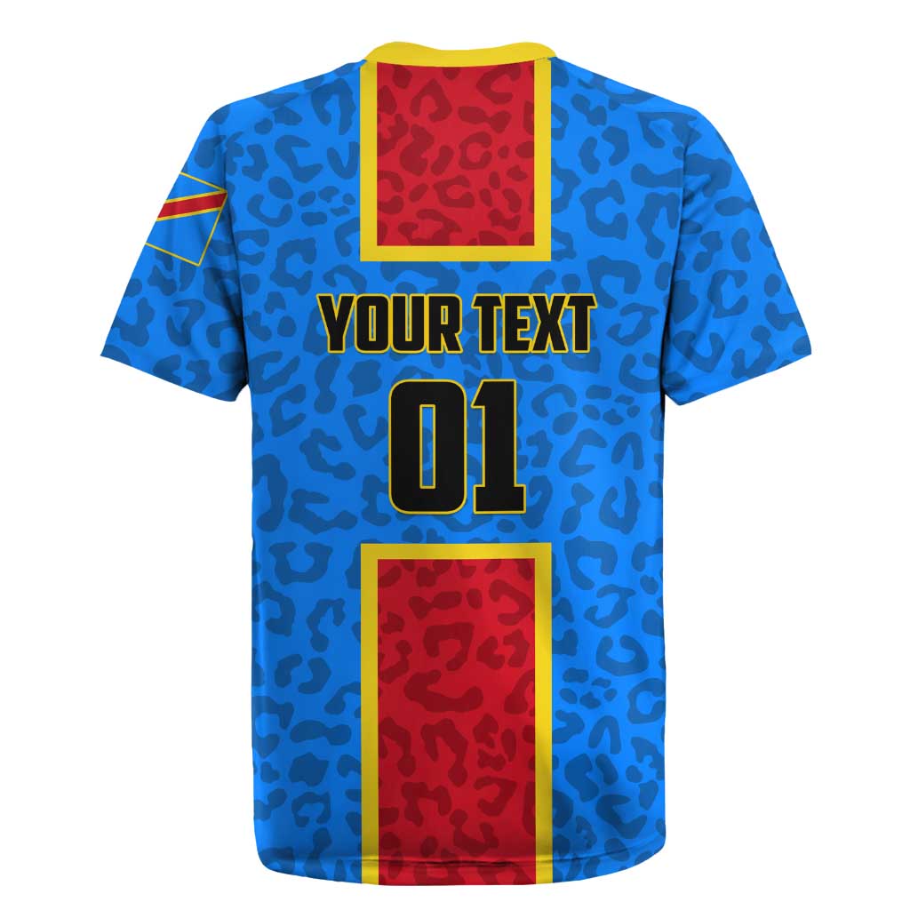 Support Les Leopards - DR Congo Football Rugby Jersey
