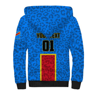 Support Les Leopards - DR Congo Football Sherpa Hoodie