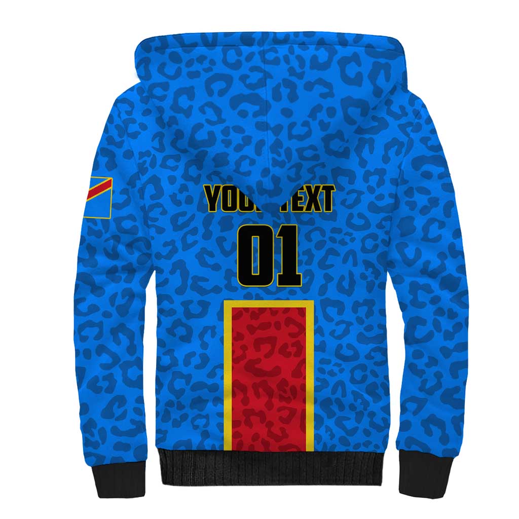 Support Les Leopards - DR Congo Football Sherpa Hoodie