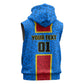 Support Les Leopards - DR Congo Football Sleeveless Hoodie - African Pride
