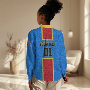 Support Les Leopards - DR Congo Football Women Casual Shirt LT01
