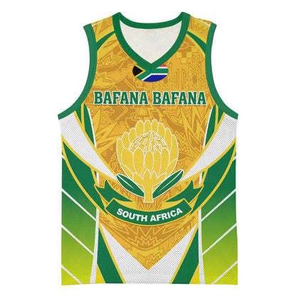 Support Bafana Bafana - South Africa Soccer Basketball Jersey - African Pride
