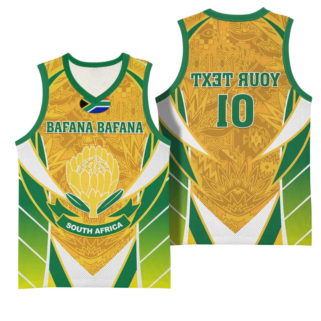 Support Bafana Bafana - South Africa Soccer Basketball Jersey - African Pride