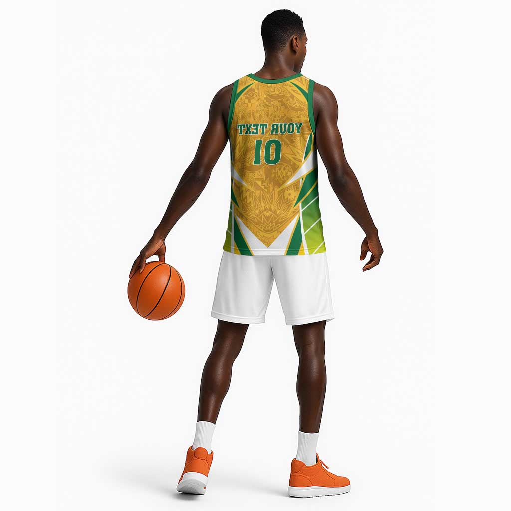 Support Bafana Bafana - South Africa Soccer Basketball Jersey - African Pride