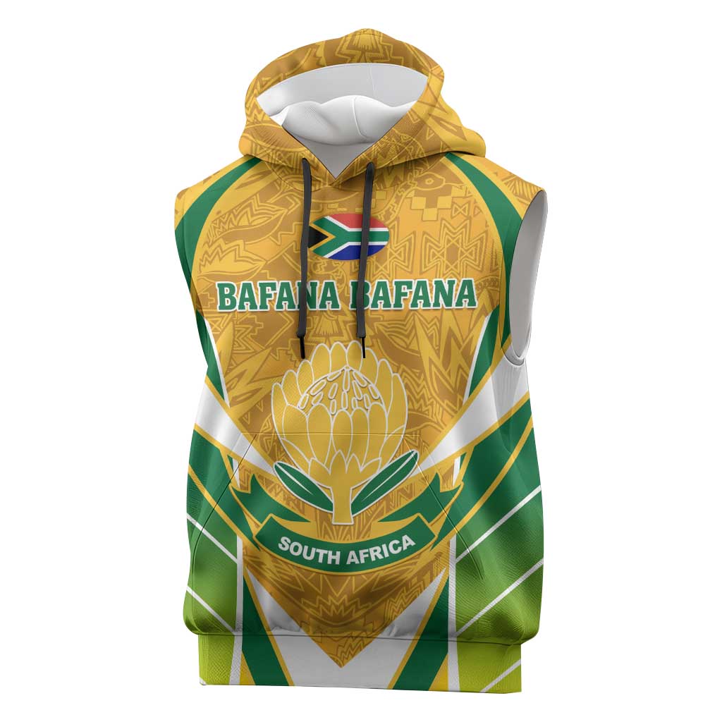 Support Bafana Bafana - South Africa Soccer Sleeveless Hoodie - African Pride