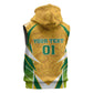 Support Bafana Bafana - South Africa Soccer Sleeveless Zip Hoodie - African Pride