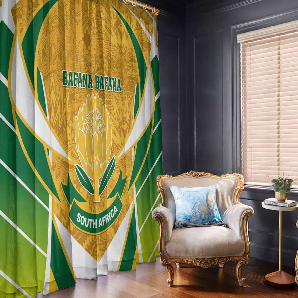 Support Bafana Bafana - South Africa Soccer Window Curtain