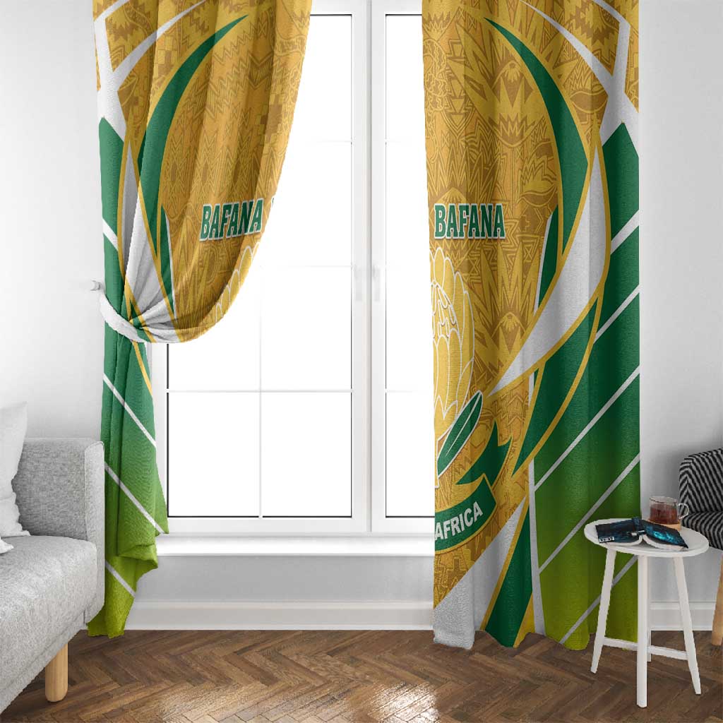 Support Bafana Bafana - South Africa Soccer Window Curtain