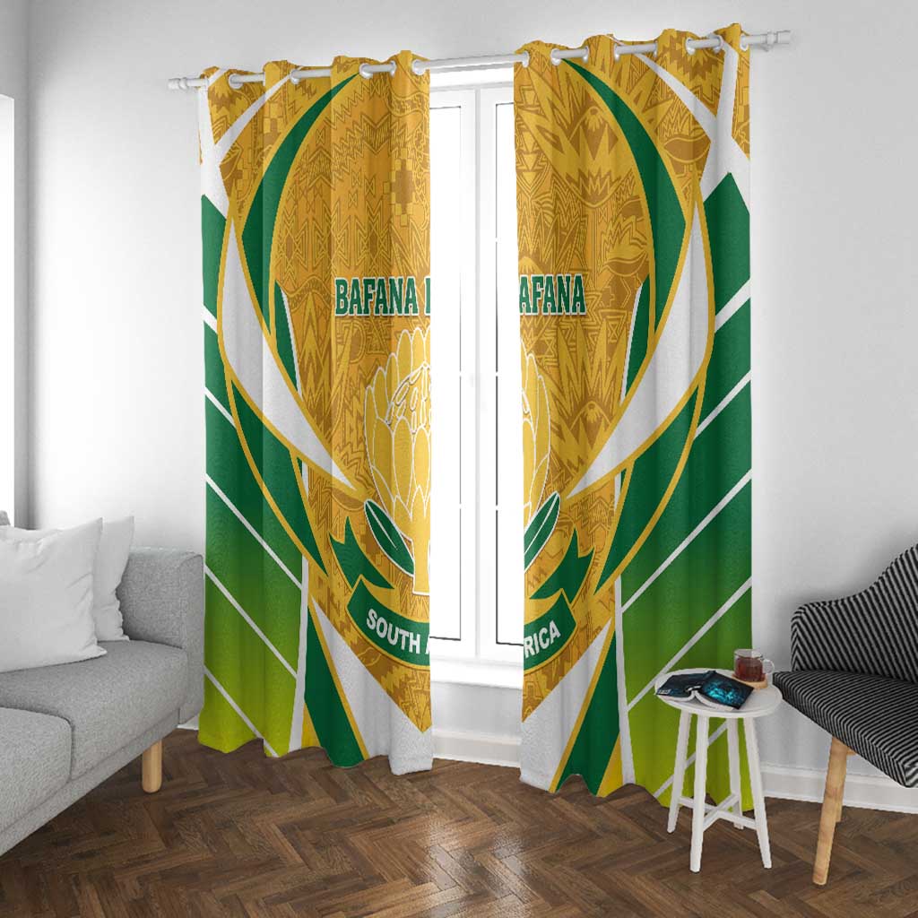 Support Bafana Bafana - South Africa Soccer Window Curtain