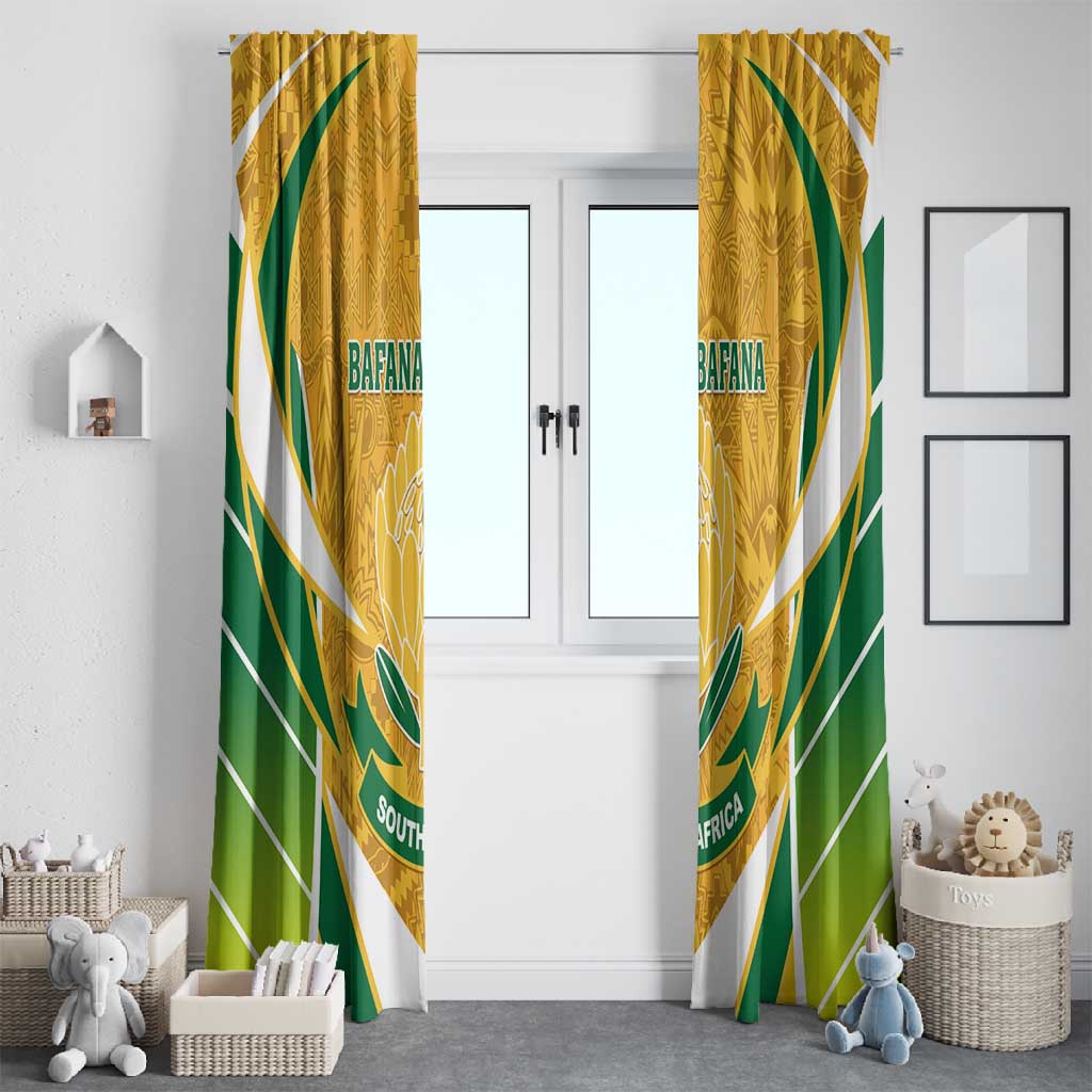 Support Bafana Bafana - South Africa Soccer Window Curtain