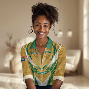 Support Bafana Bafana - South Africa Soccer Women Casual Shirt LT01