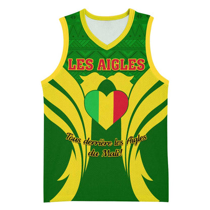 Support Les Aigles Du Mali - Mali Football Basketball Jersey - African Pride