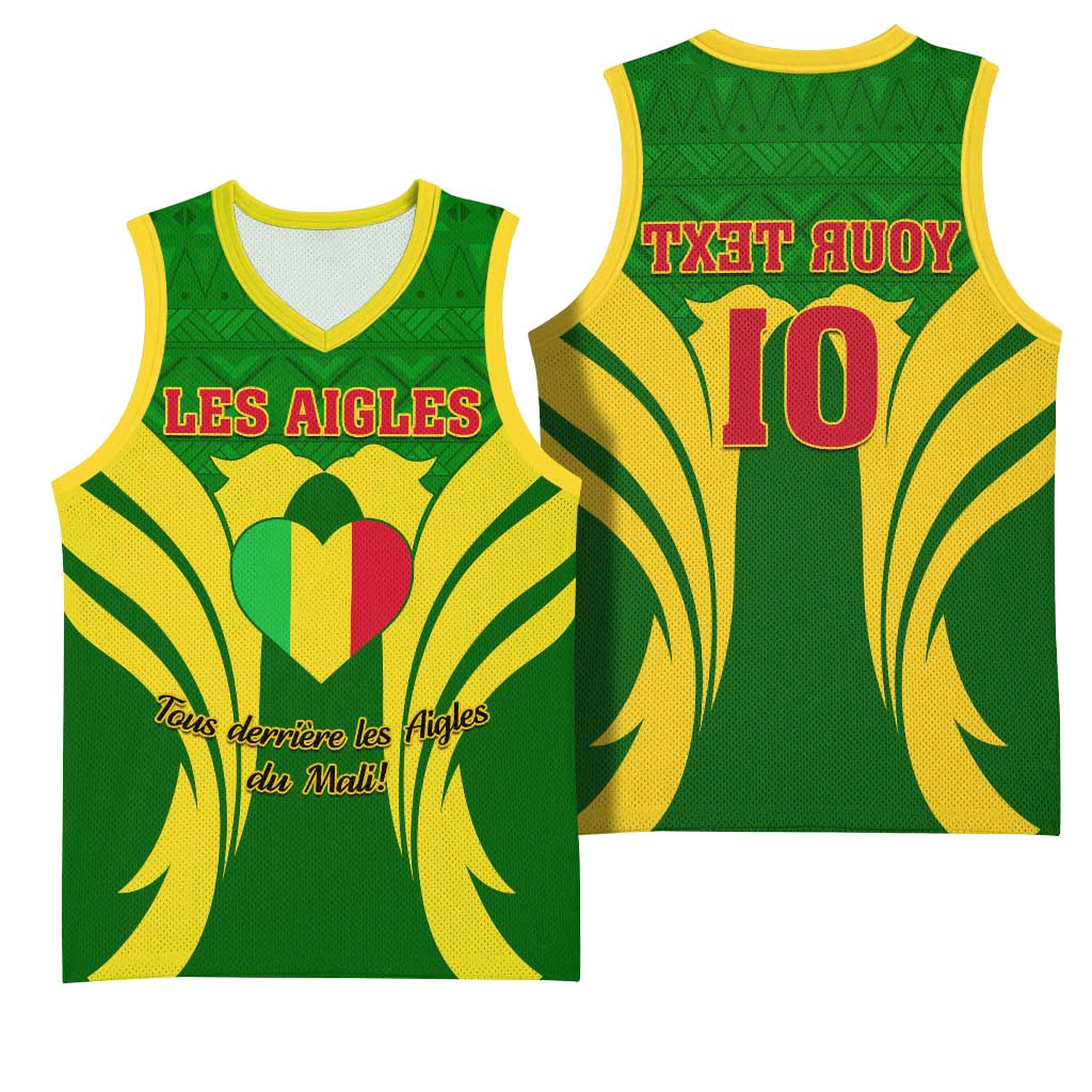 Support Les Aigles Du Mali - Mali Football Basketball Jersey - African Pride