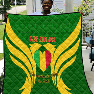 Support Les Aigles Du Mali - Mali Football Quilt