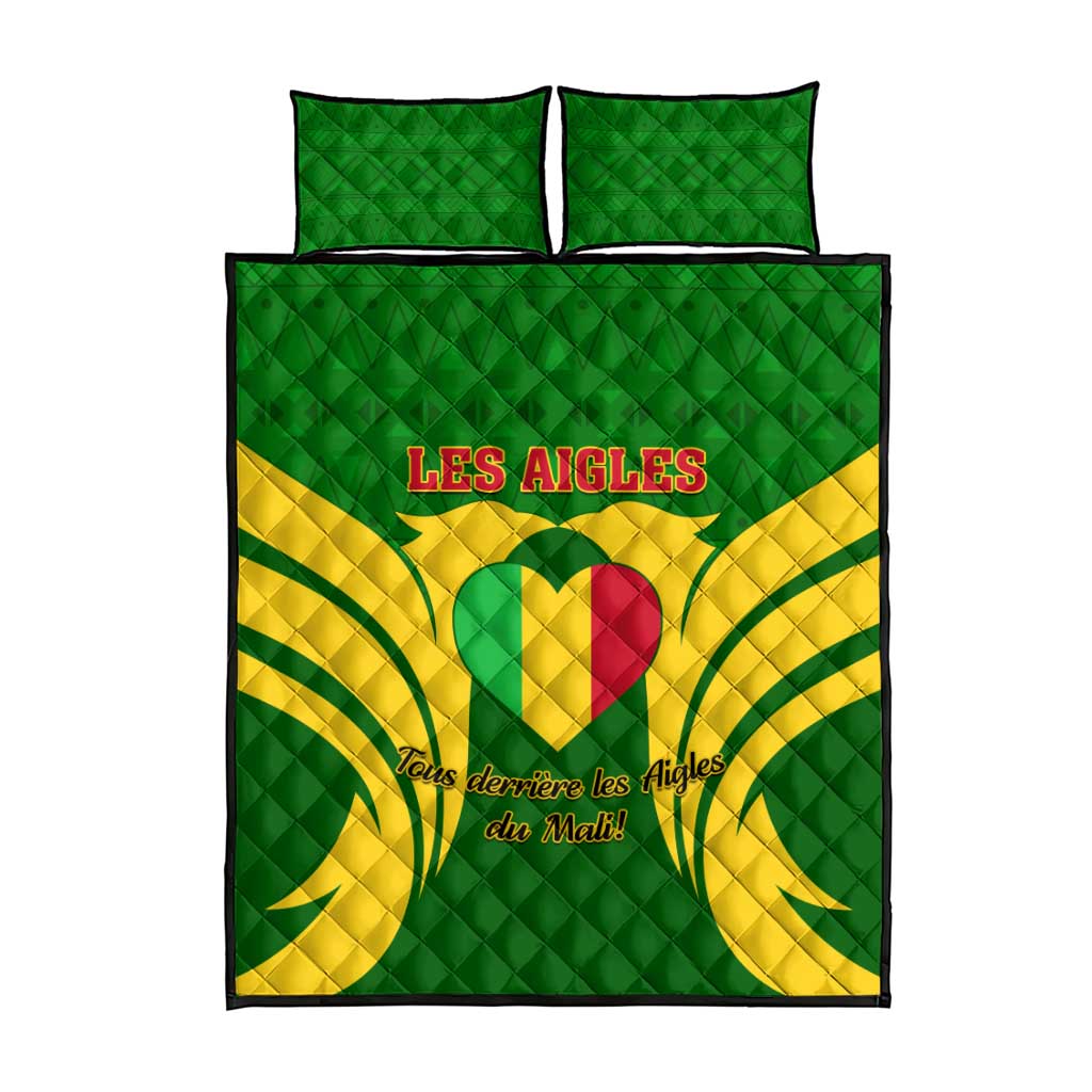 Support Les Aigles Du Mali - Mali Football Quilt Bed Set