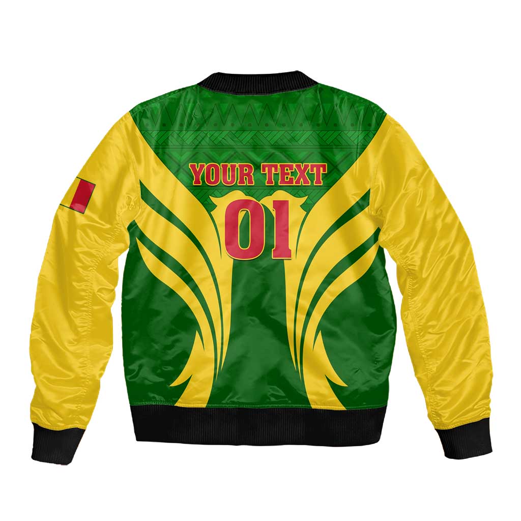 Support Les Aigles Du Mali - Mali Football Sleeve Zip Bomber Jacket